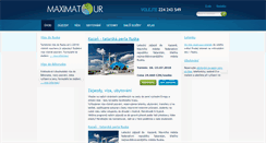 Desktop Screenshot of maximatour.cz