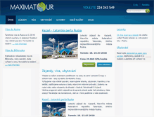 Tablet Screenshot of maximatour.cz
